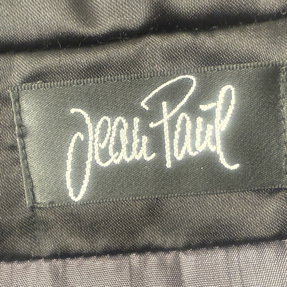 Vintage Jean Paul Women's Black Quilted Embroidered Black and Gold Jacket SZ 12 - Picture 9 of 16
